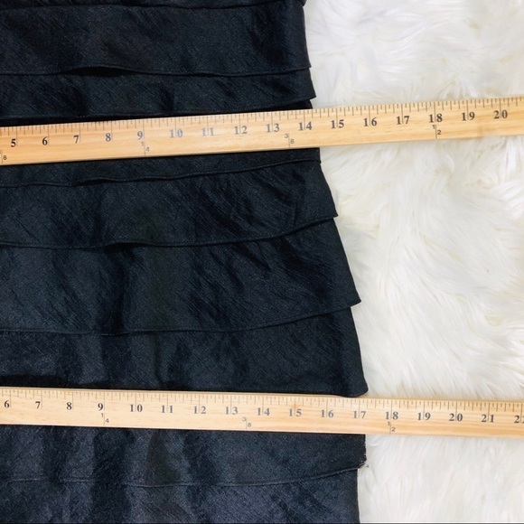 London Times Dress Sz 4 Ruffle Cocktail - Picture 5 of 8